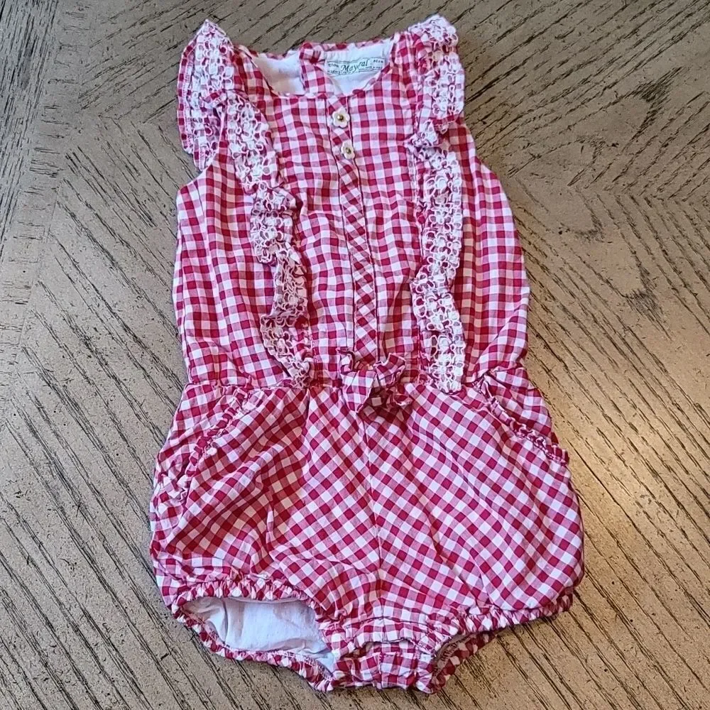 18 month gingham plaid jumpsuit ❤